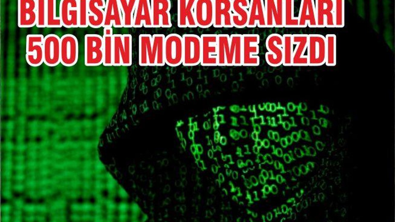 Bilgisayar Korsanları 500 Bin Modeme Sızmayı Başardılar