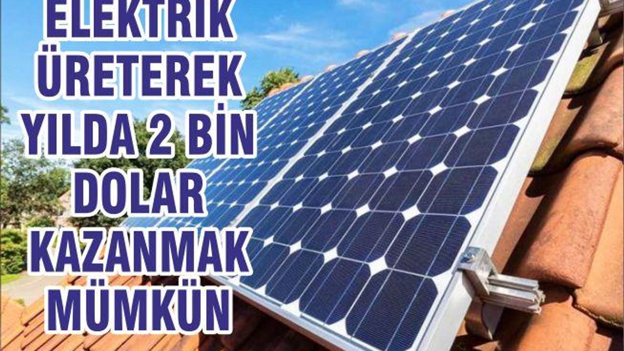 Elektrik Üreterek Yılda 2 Bin Dolar Kazanmak Mümkün