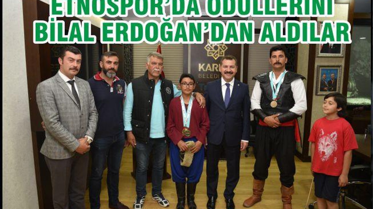 ETNOSPOR’da ÖDÜLLERİNİ BİLAL ERDOĞAN'DAN ALDILAR