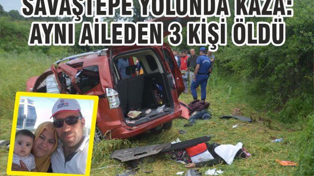 Balıkesir - Savaştepe yolunda kaza: 3 ölü