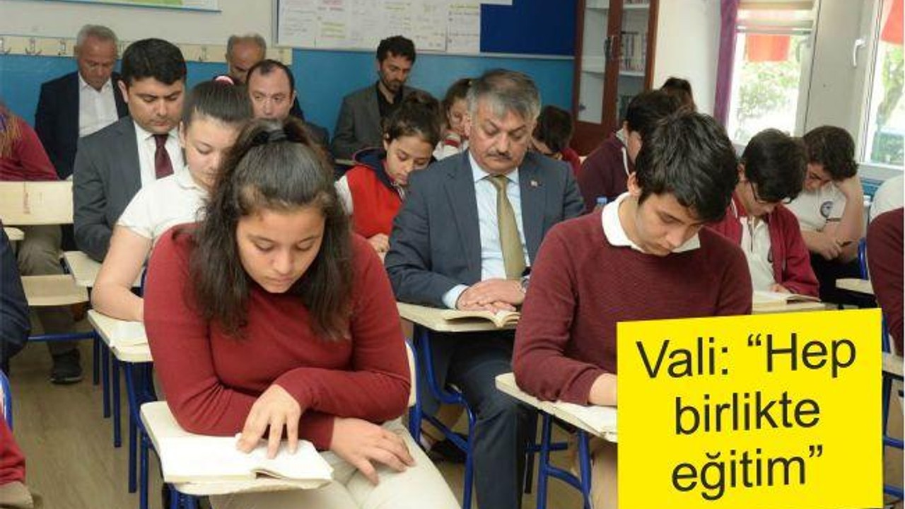 VALİ ‘HEP BİRLİKTE EĞİTİM’