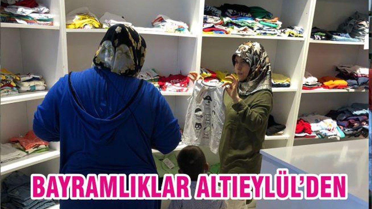 ALTIEYLÜL’DEN ÇOCUKLARA BAYRAMLIK
