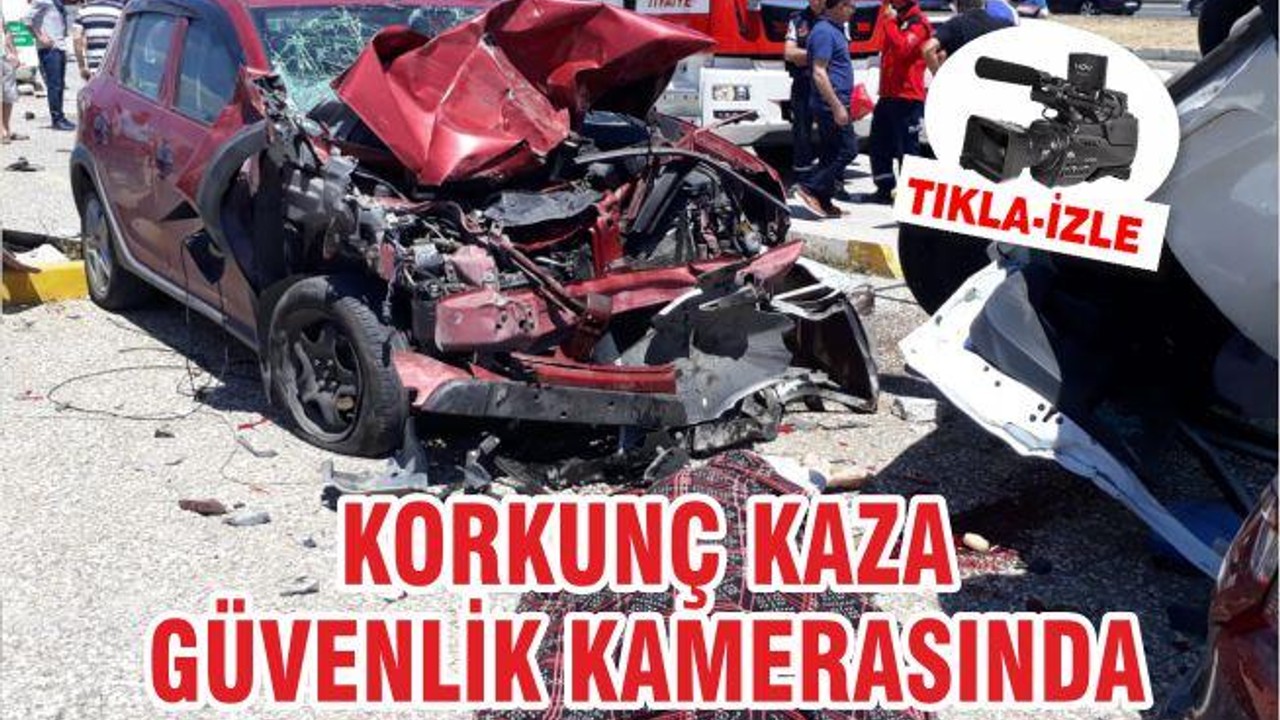 Edremit'teki korkunç kaza güvenlik kamarelarında