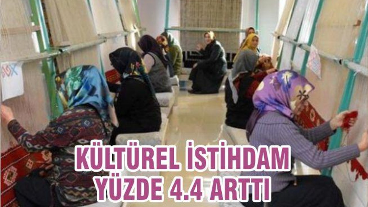 KÜLTÜREL İSTİHDAM %4,4 ARTTI