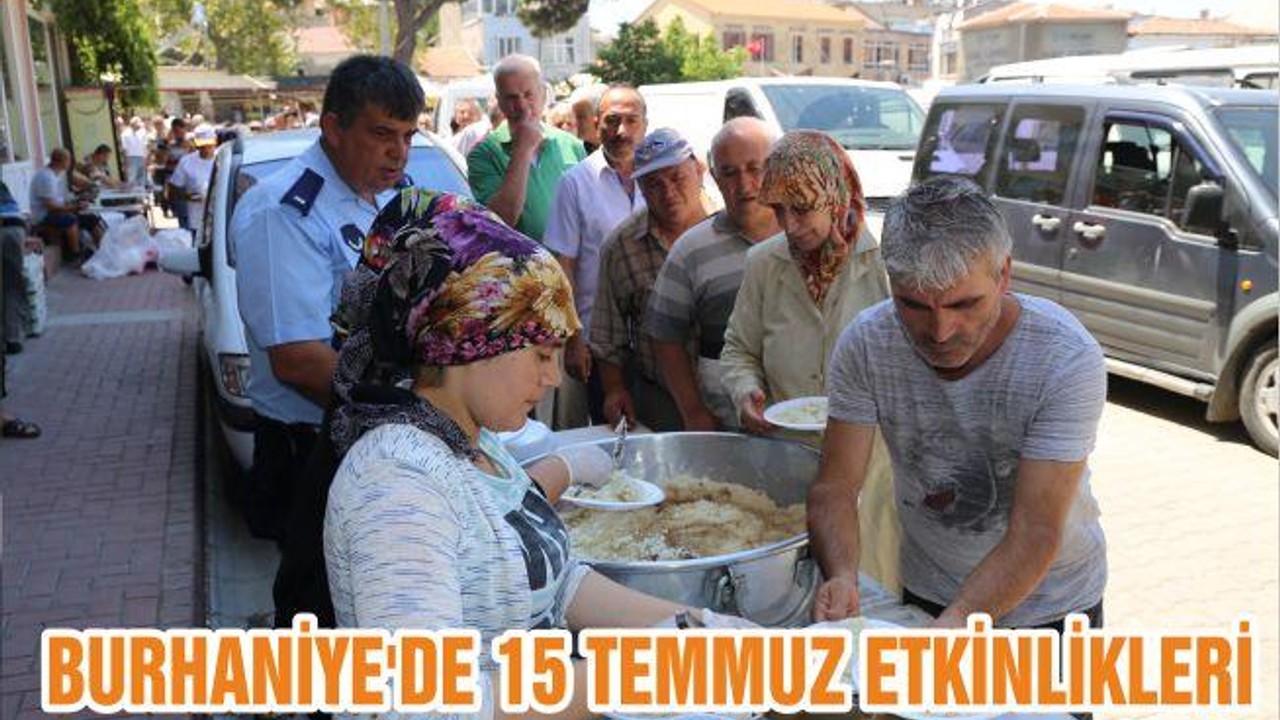 BURHANİYE'DE 15 TEMMUZ ETKİNLİKLERİ