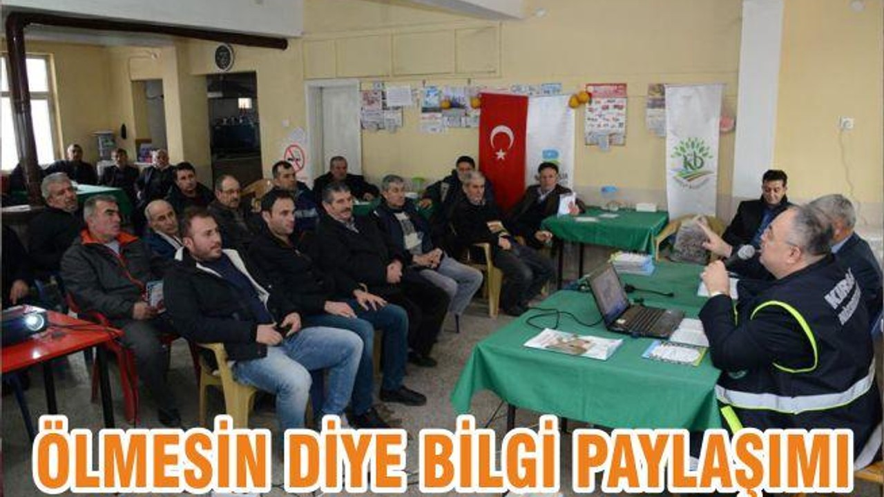 ÖLMESİN DİYE BİLGİ PAYLAŞIMI