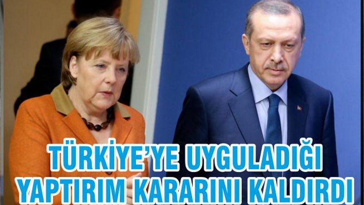 TÜRKİYE’YE UYGULADIĞI YAPTIRIM KARARINI KALDIRDI