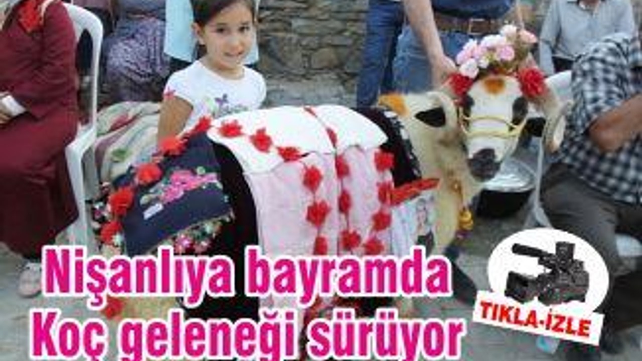Nişanlıya bayramda Koç geleneği sürüyor