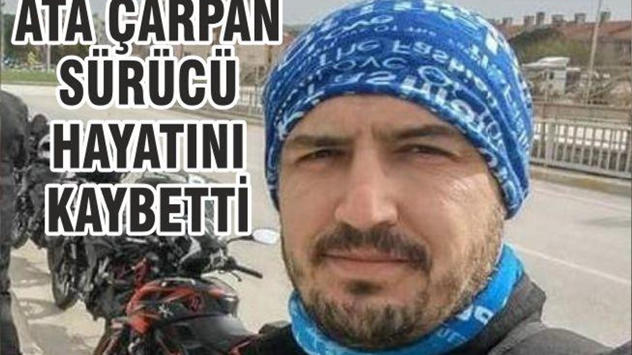 ATA ÇARPAN SÜRÜCÜ HAYATINI KAYBETTİ