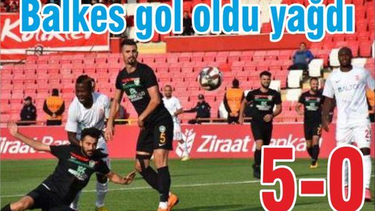 Balkes gol oldu yağdı: 5-0