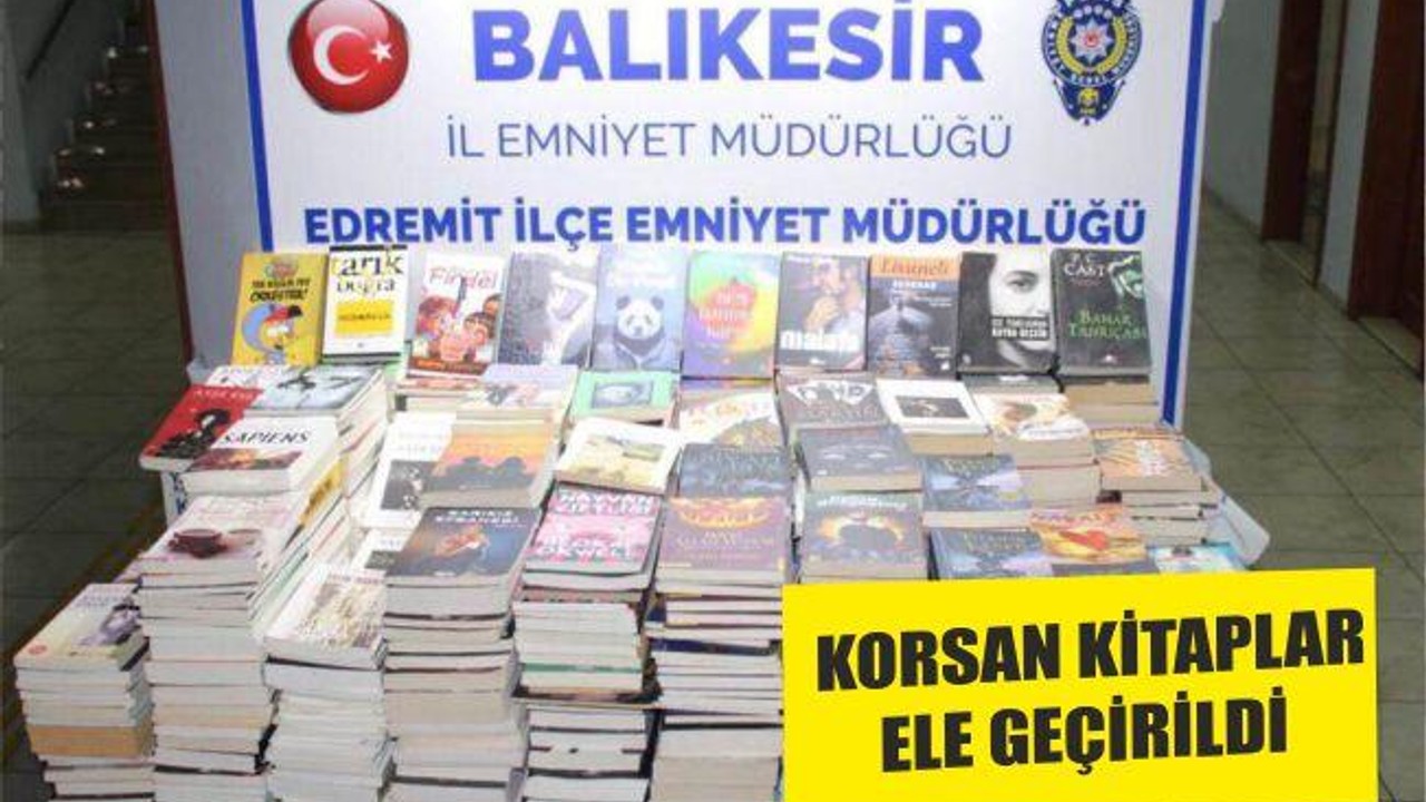 KORSAN KİTAPLAR ELE GEÇİRİLDİ
