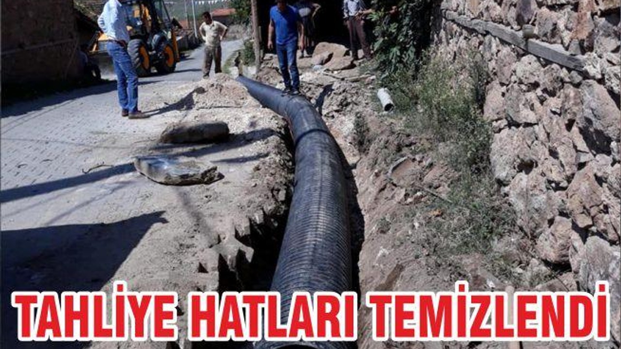TAHLİYE HATLARI TEMİZLENDİ