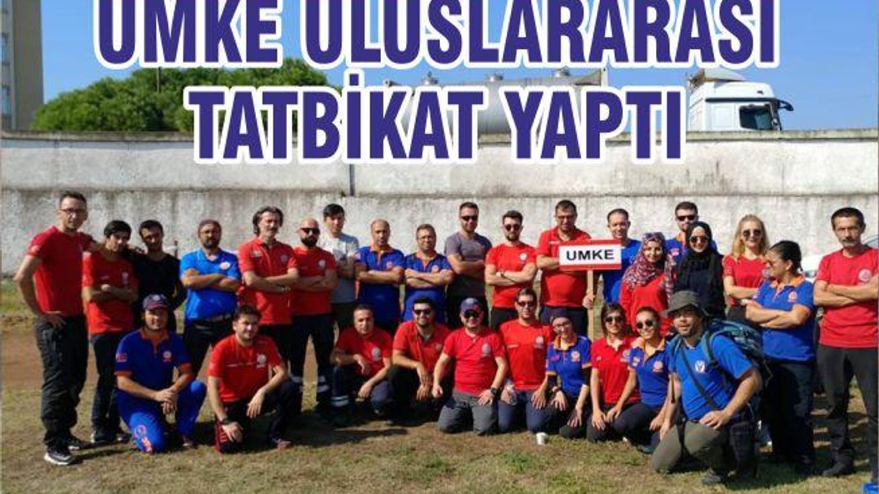 UMKE ULUSLARARASI TATBİKAT YAPTI