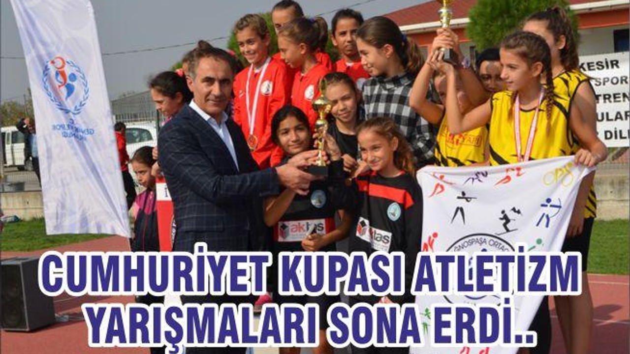 CUMHURİYET KUPASI ATLETİZM YARIŞMALARI SONA ERDİ..