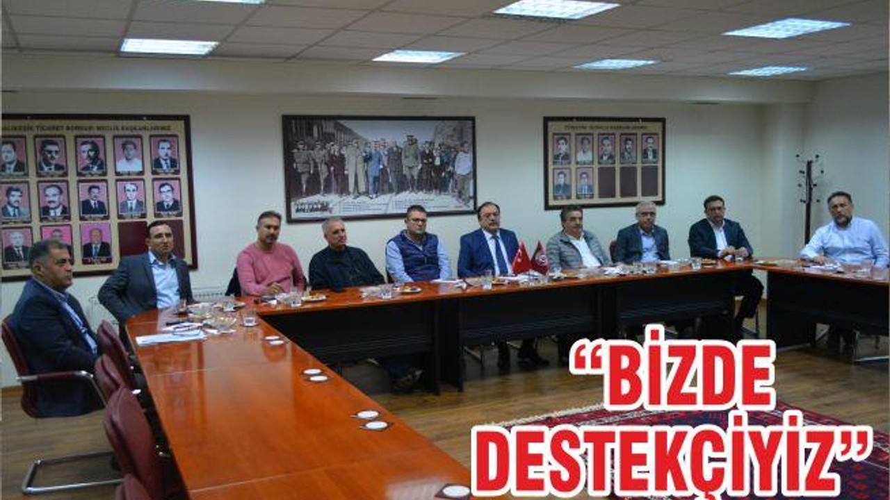 “BİZDE DESTEKÇİYİZ”