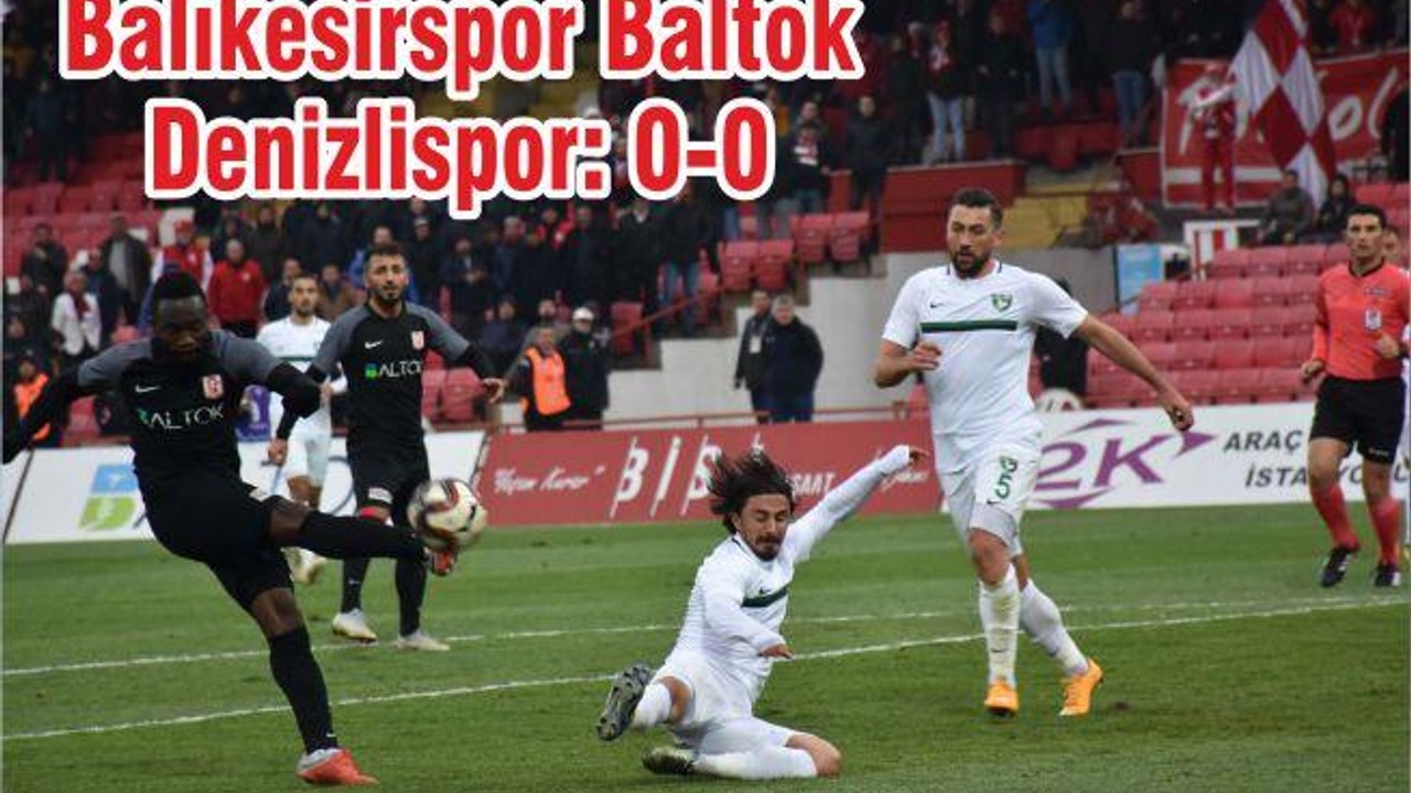 Balıkesirspor Baltok-Denizlispor: 0-0