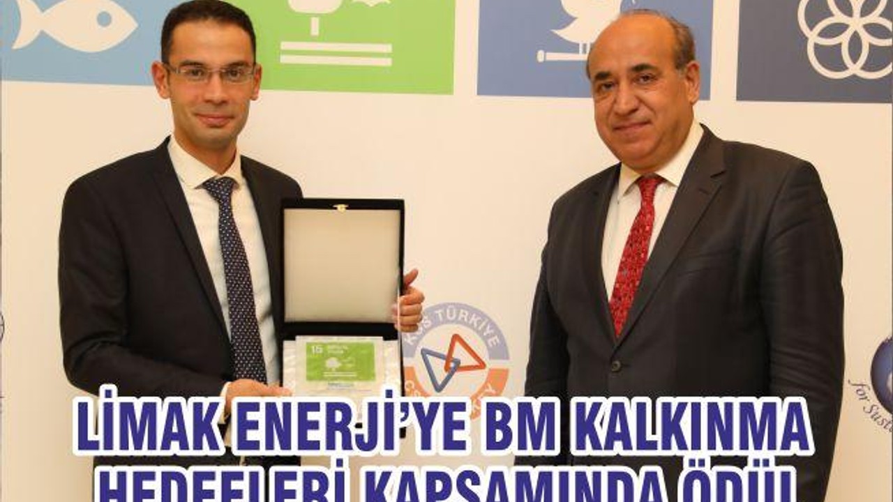 LİMAK ENERJİ’YE BM KALKINMA HEDEFLERİ KAPSAMINDA ÖDÜL
