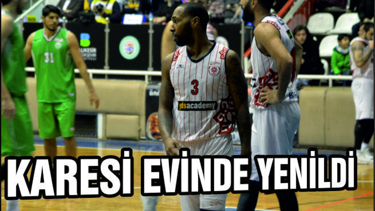 Karesispor evinde ilk yenilgisini aldı