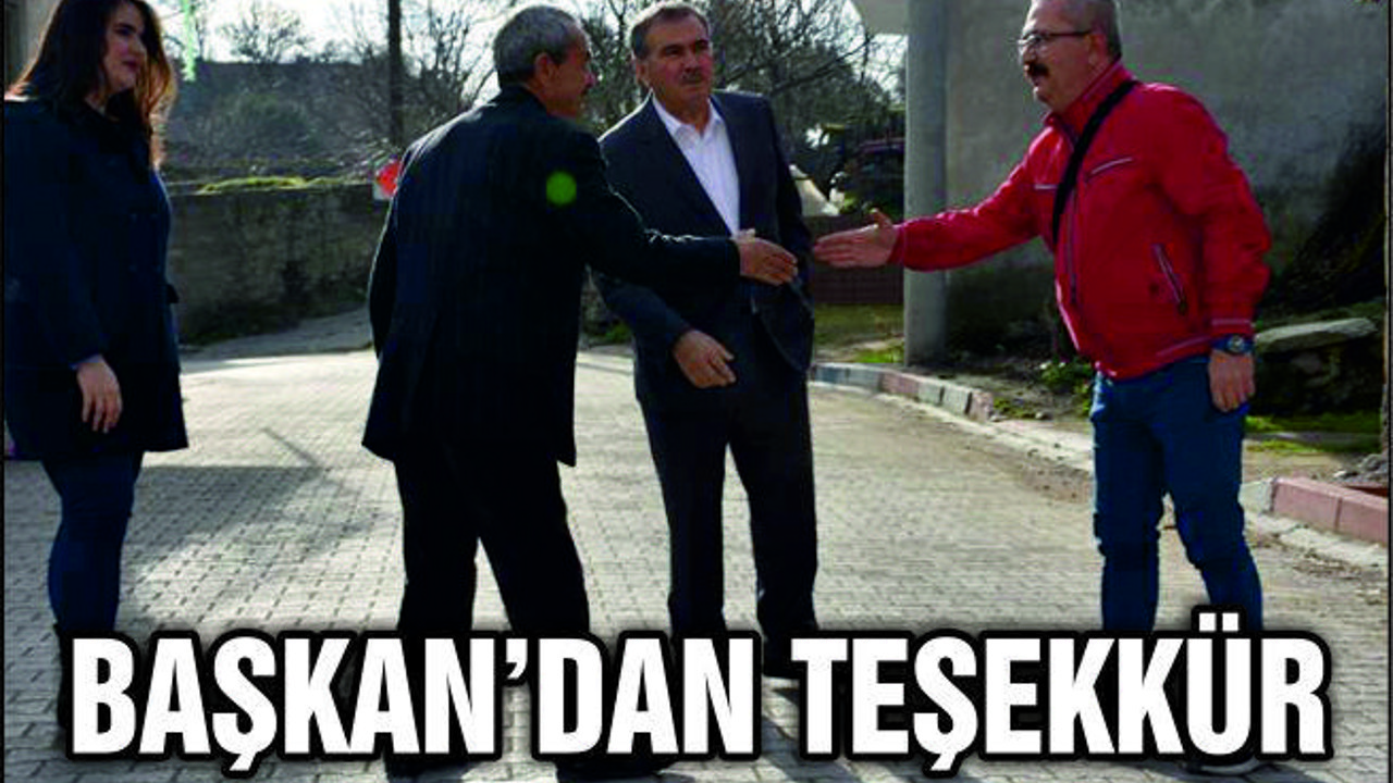 BAŞKAN AVCU'DAN HAYIRSEVERE TEŞEKKÜR
