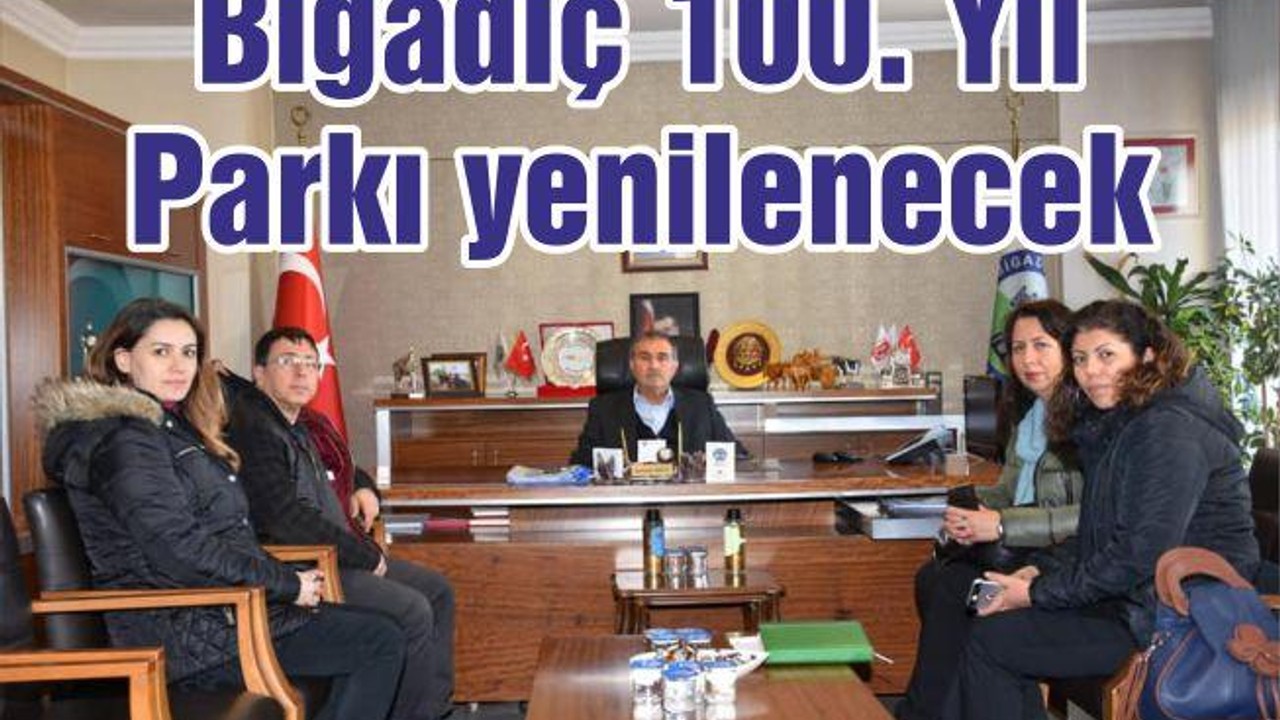Bigadiç 100. Yıl Parkı yenilenecek