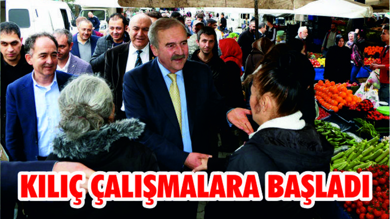 Kılıç çalışmalarını sürdürüyor