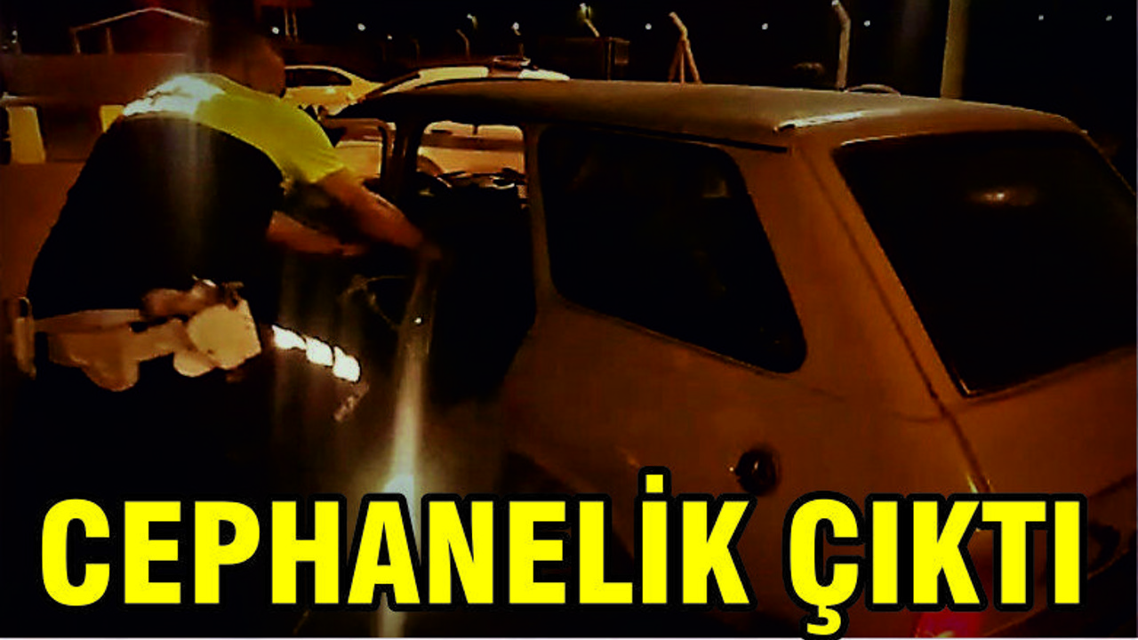Kaçan Araçta Cephanelik Çıktı