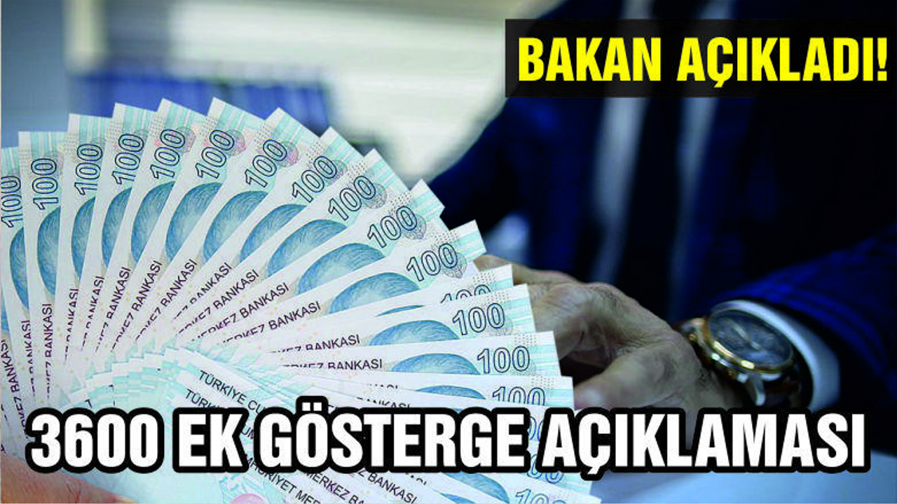 3600 EK GÖSTERGE BEKLEYENLER MÜJDE!