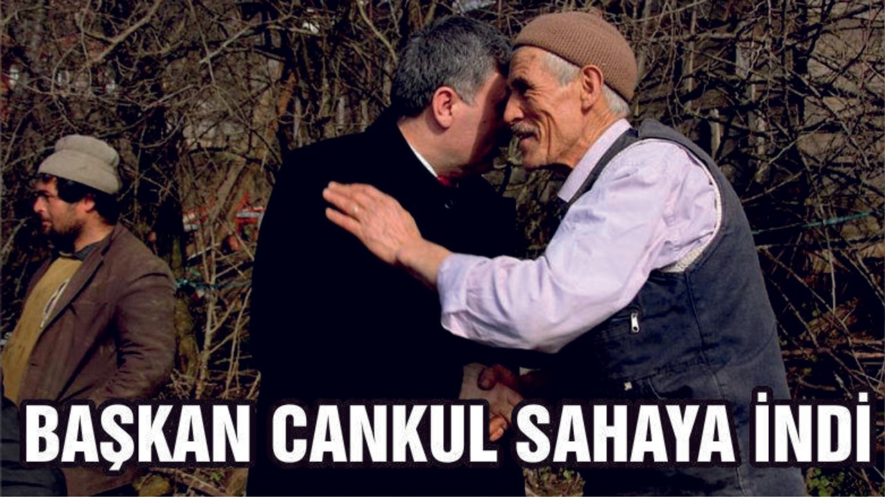 Başkan Cankul Sahaya İndi