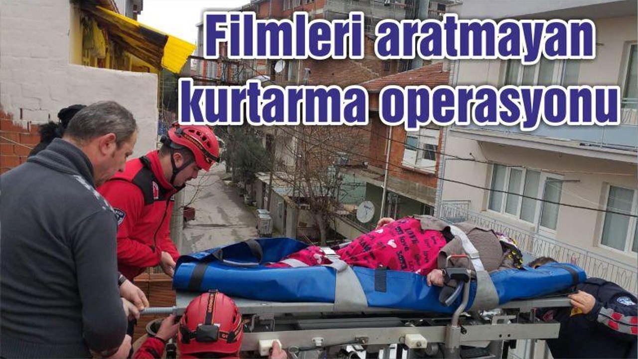 İtfaiye yatalak hastayı hastaneye yetiştirdi