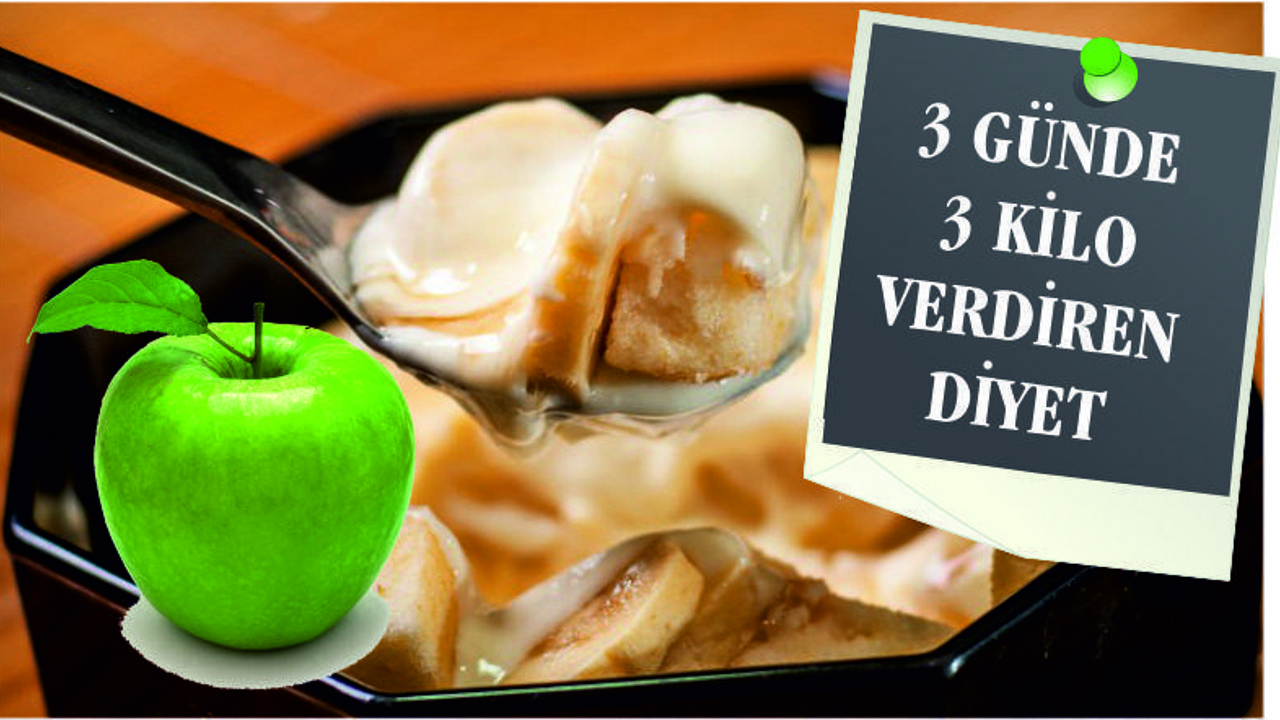 3 GÜNDE 3 KİLO VERDİREN DİYET