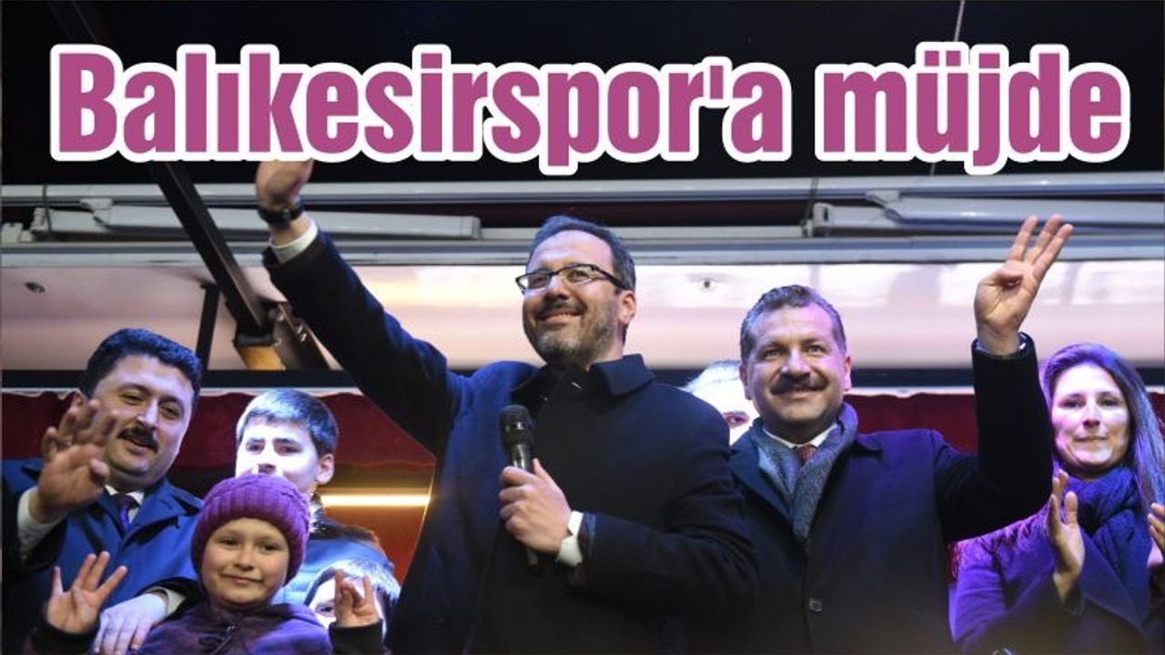 Balıkesirspor'a müjde