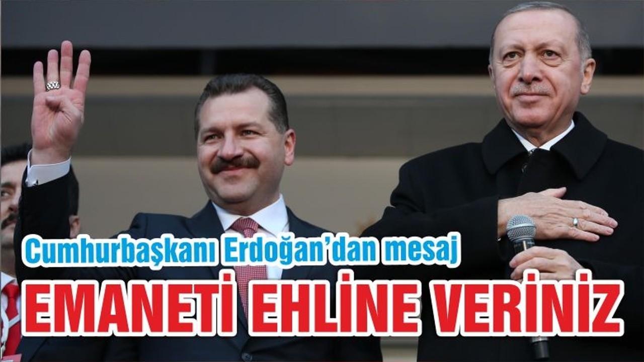 EMANETİ EHLİNE VERİNİZ