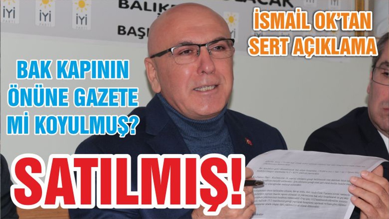 BAK KAPININ ÖNÜNE GAZETE Mİ KOYULMUŞ SATILMIŞ!