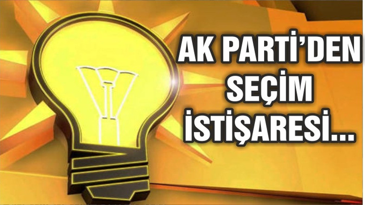 AK PARTİ'DE SEÇİM MUHASEBESİ