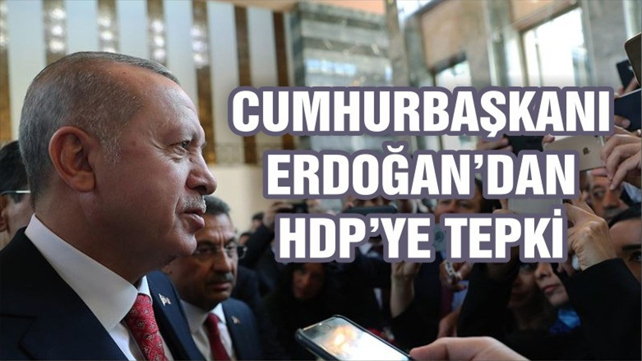 Erdoğan’dan HDP’ye tepki