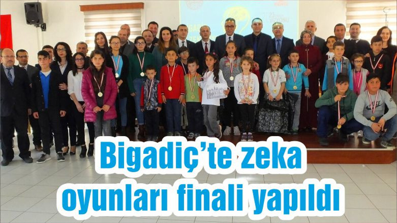 Bigadiç’te zeka oyunları finali yapıldı