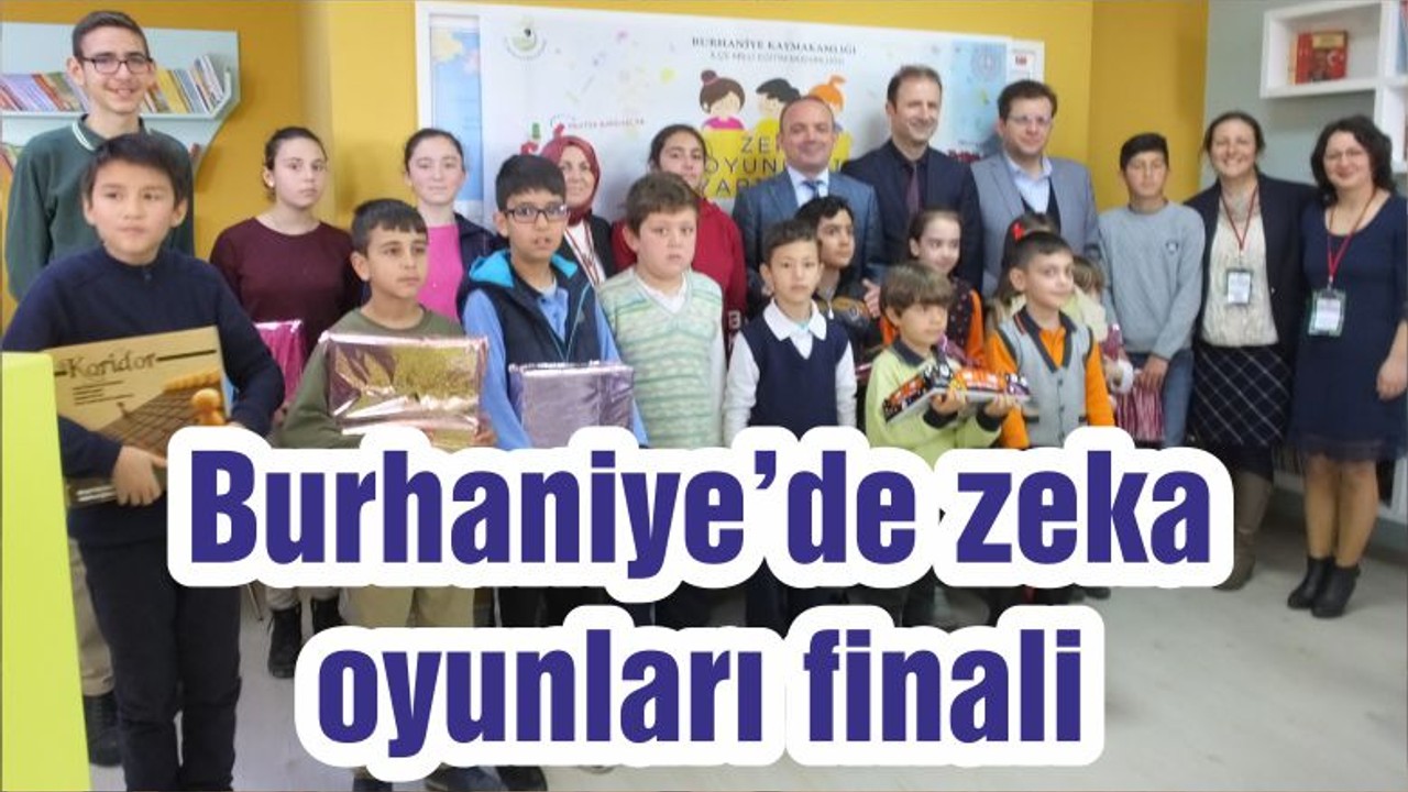 Burhaniye’de zeka oyunları finali