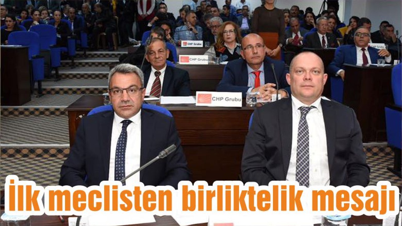 İlk meclisten birliktelik mesajı