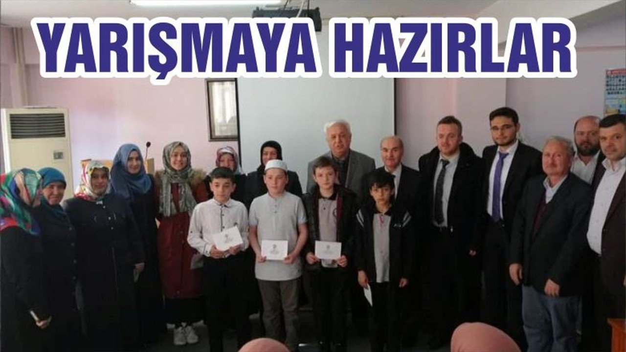 YARIŞMAYA HAZIRLAR