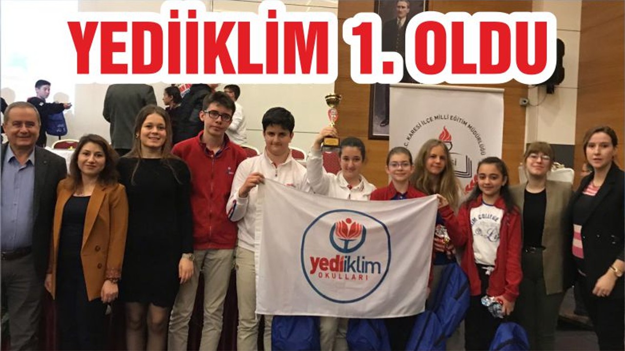 YEDİİKLİM 1. OLDU