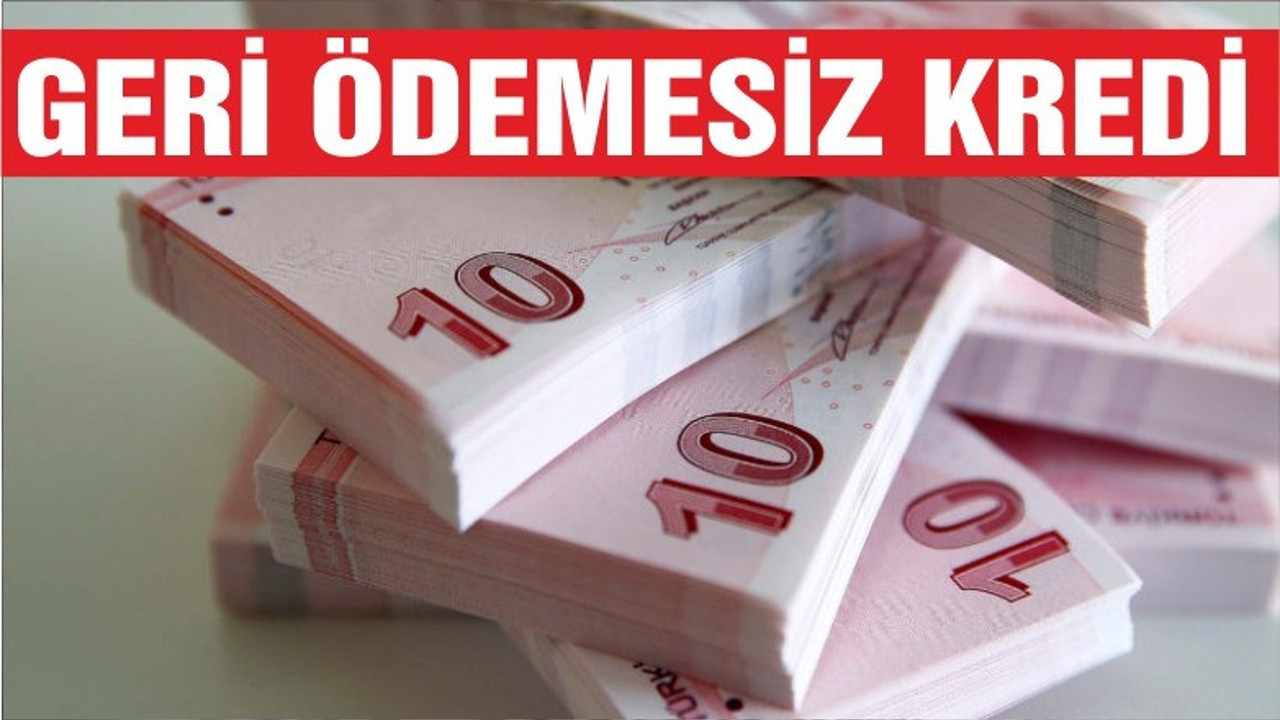 12 ay geri ödemesiz 500 bin TL kredi verilecek