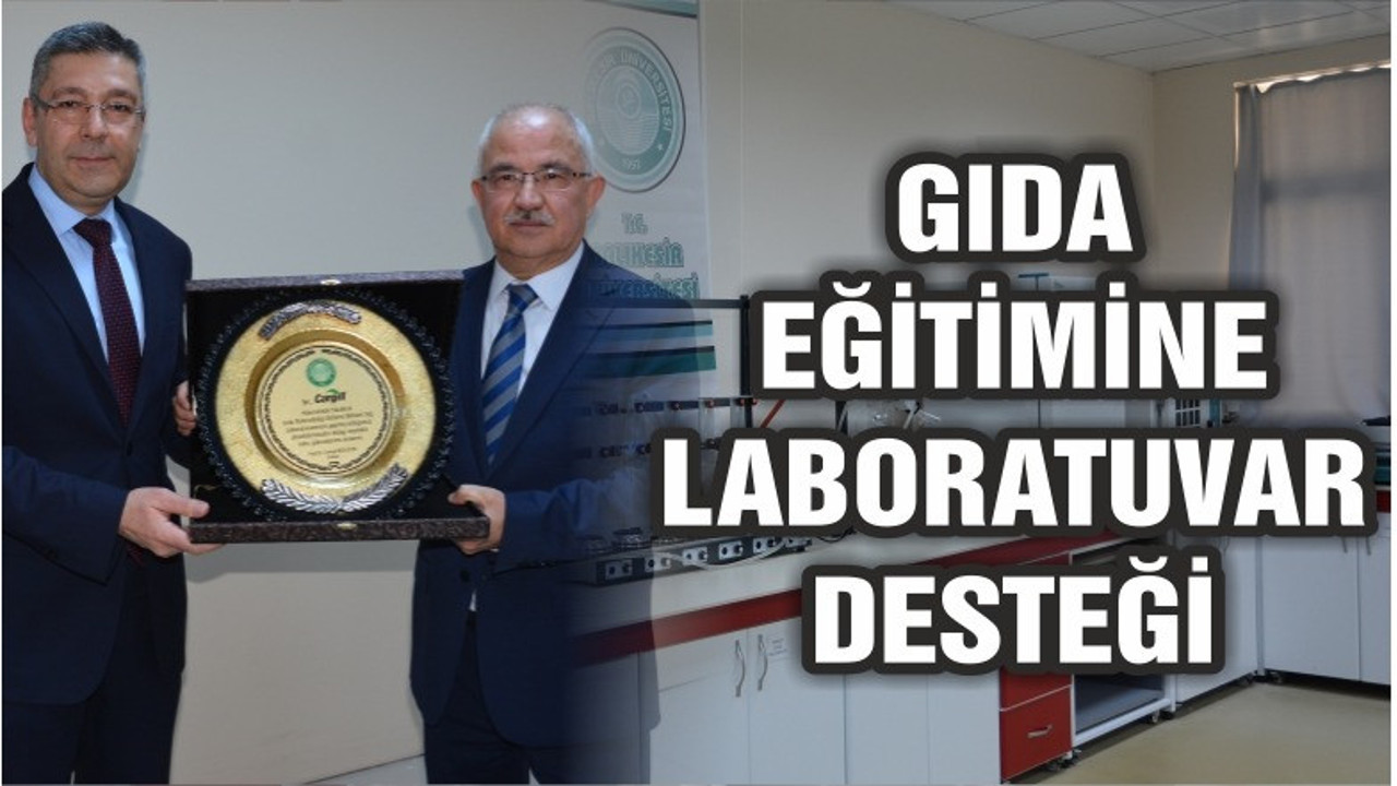 Gıda eğitimine laboratuvar desteği