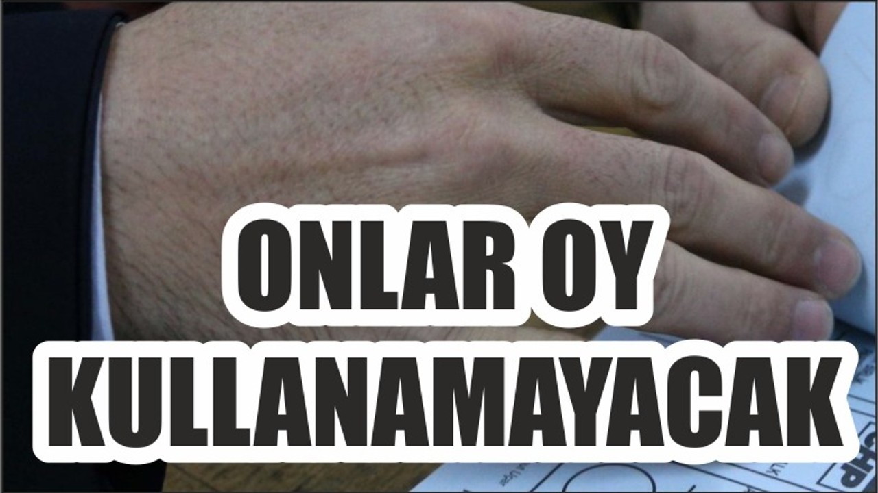 ONLAR OY KULLANAMAYACAK