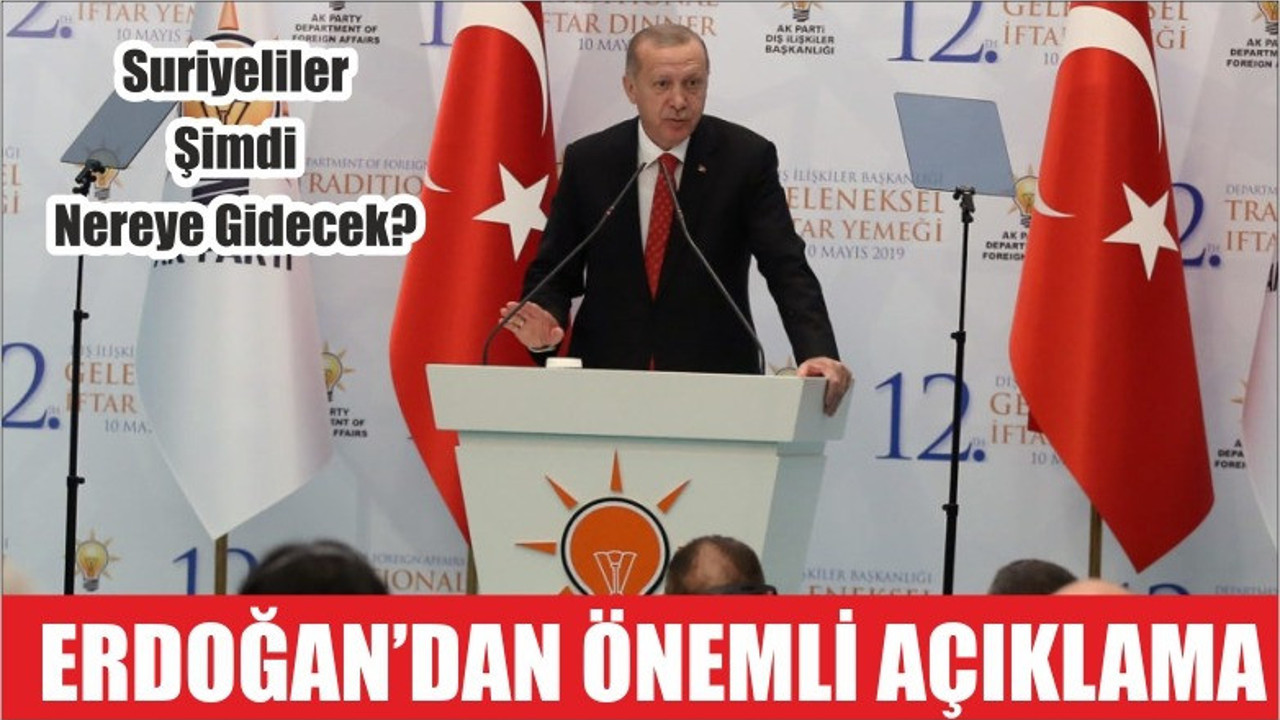 ERDOĞAN'DAN ÖNEMLİ AÇIKLAMA