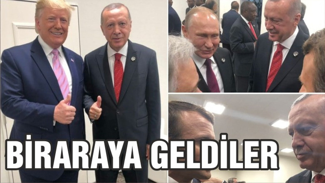 Erdoğan, Trump, Putin ve Macron’dan zirve öncesi poz