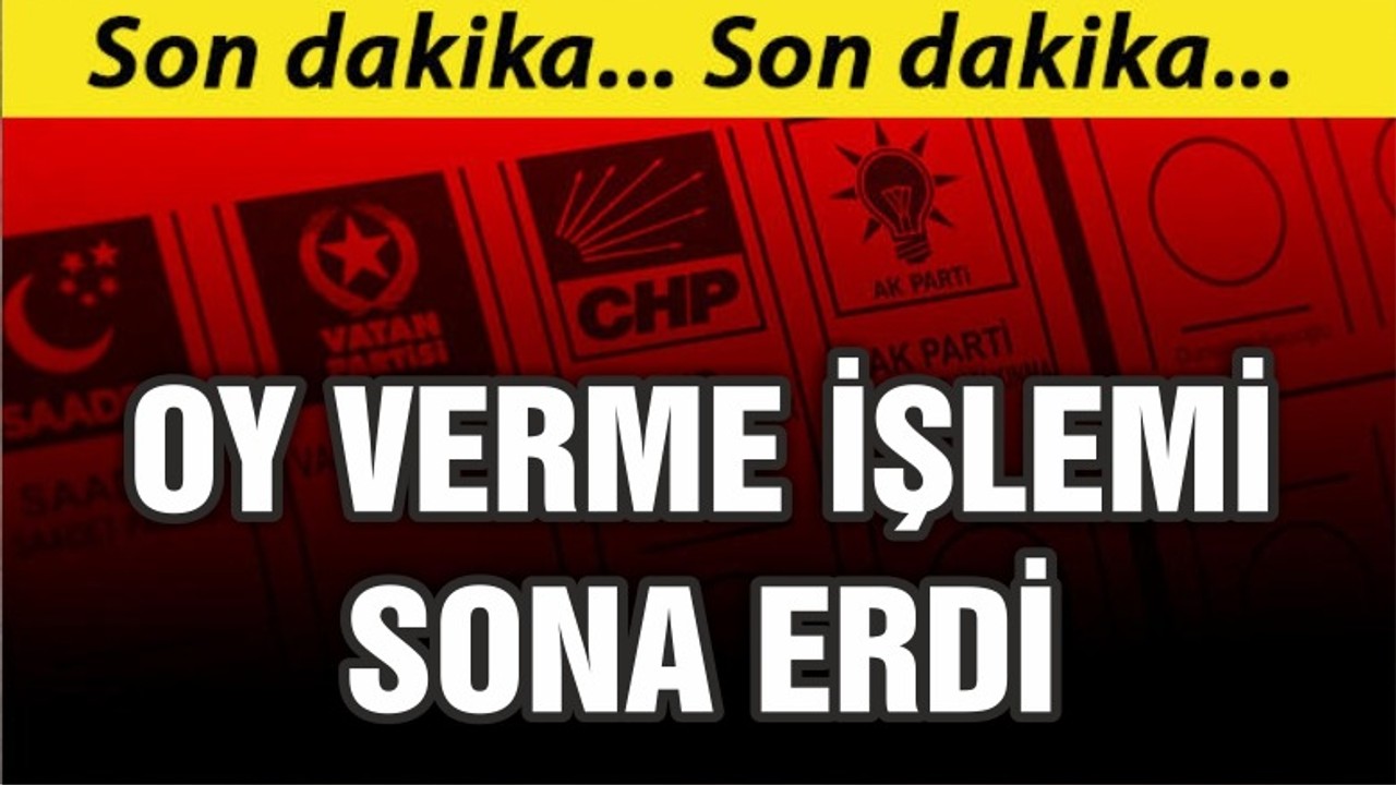 İstanbul'da oy verme işlemi sona erdi