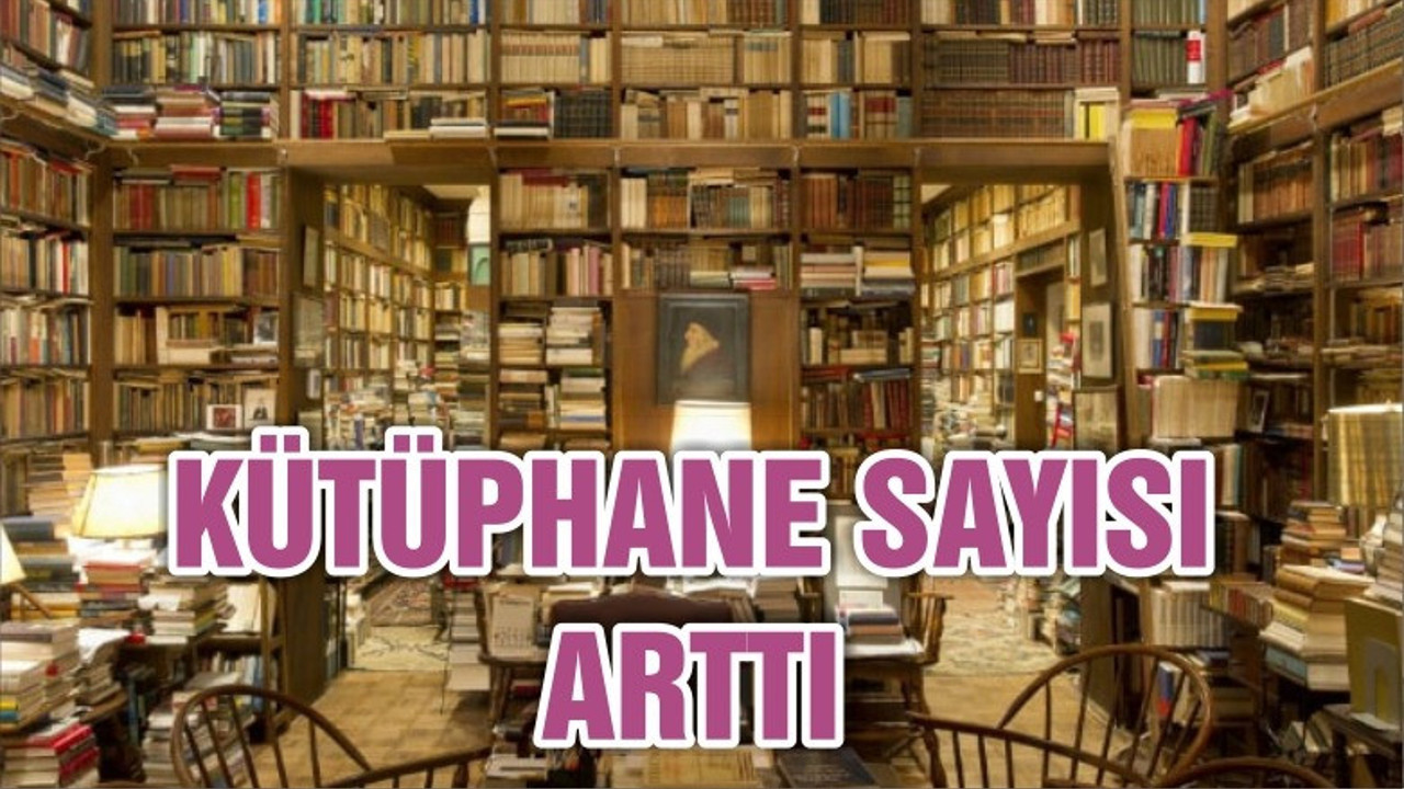 KÜTÜPHANE SAYISI ARTTI