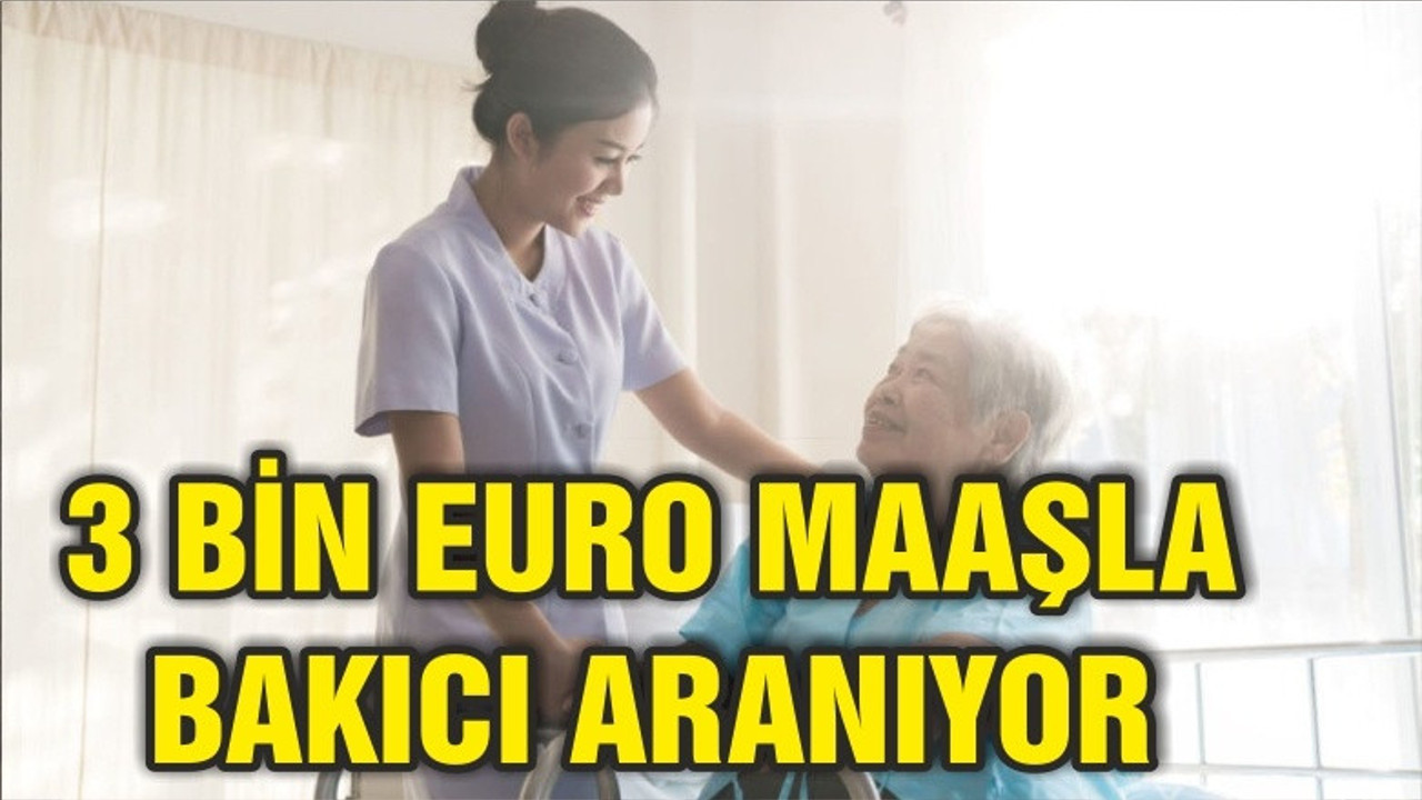 Almanlar 3 bin Euro maaşla Türk bakıcı arıyor