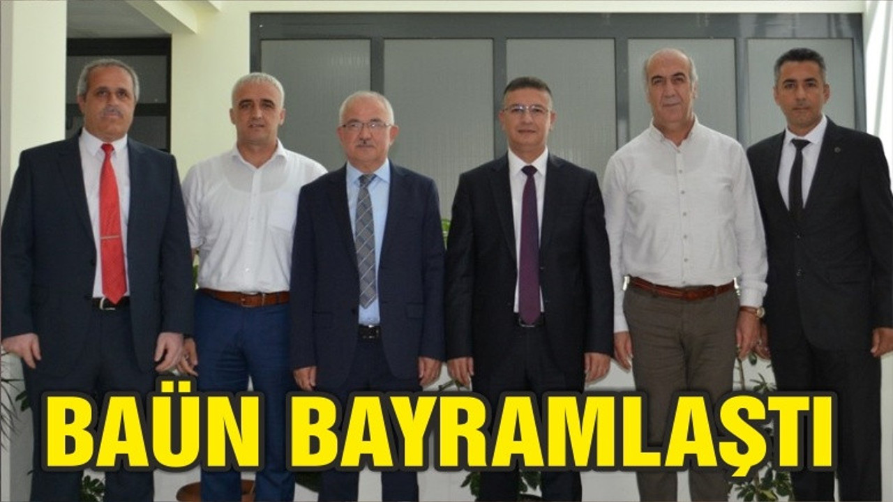 BAÜN’DE BAYRAMLAŞMA TÖRENİ