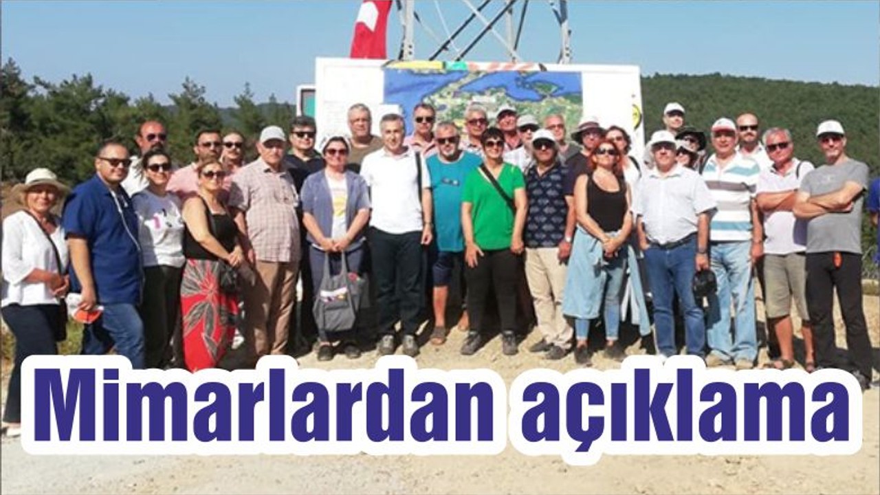 Mimarlardan açıklama
